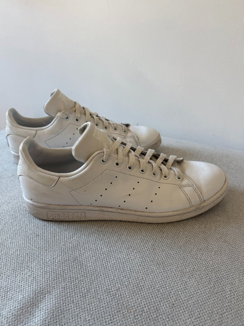 Stan Smith, White on White, Size 12
